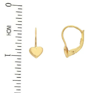 18K Solid Yellow Gold Lever Back Butterfly Earrings (Copy)