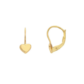 18K Solid Yellow Gold Lever Back Butterfly Earrings (Copy)