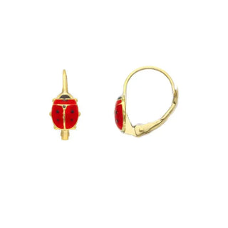 18K Solid Yellow Gold Lever Back Butterfly Earrings (Copy)