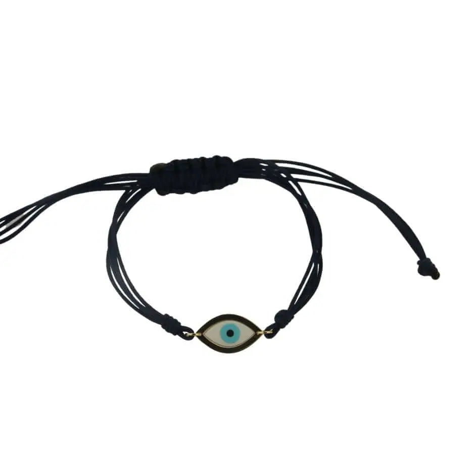 Blue Eye Black Cord Bracelet