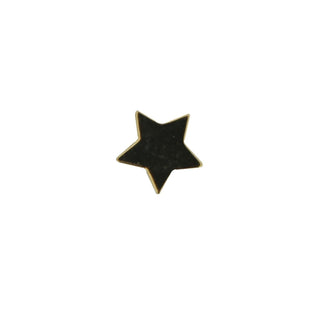 18k Solid Yellow Gold Polished Tiny Star covered screwback Earring Post size 11 mm Amalia Jewelry
