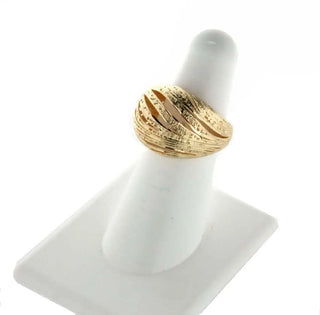 18 K Yellow gold open ring size 7 , Amalia Jewelry