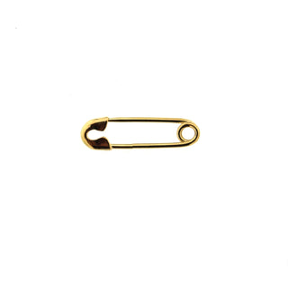 18K Solid Yellow Gold Small Safety Pin 0.75 inch , Amalia Jewelry