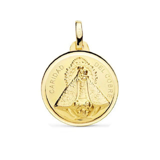 18K Solid Yellow Gold Our Lady of Charity " CARIDAD DEL COBRE" Amalia Jewelry