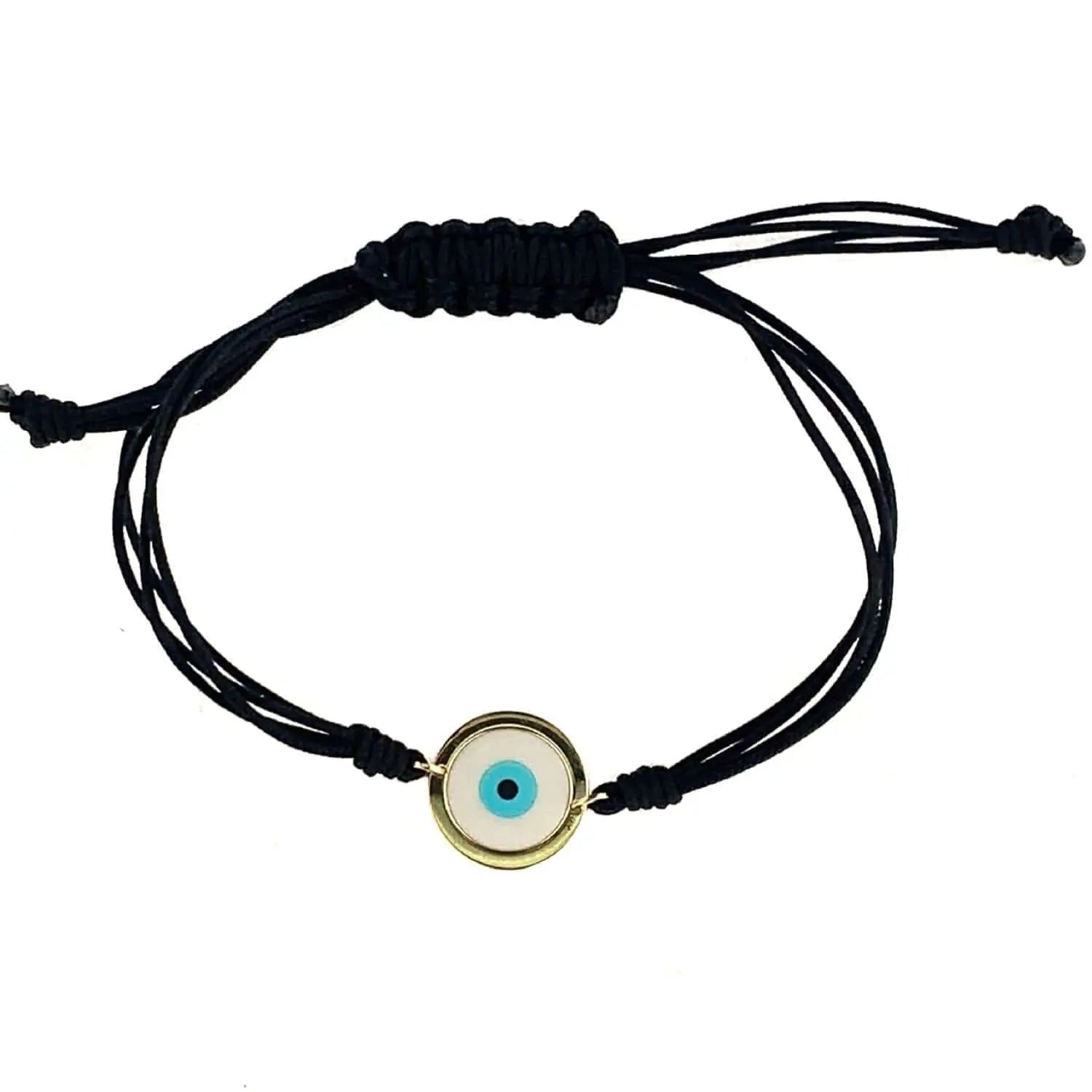Blue Eye Black Cord Bracelet